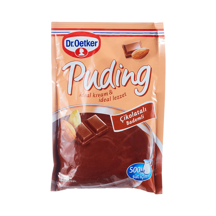 Dr. Oetker Puding Çikolatalı Bademli 104 Gr